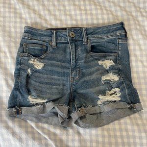 American Eagle Next Level Stretch High Rise Jean Shorts